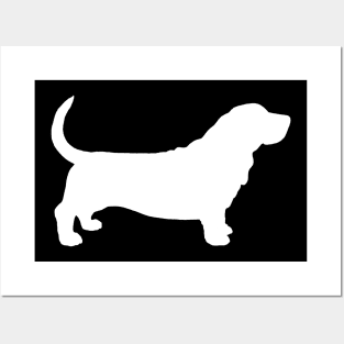 Basset Hound Silhouette(s) Posters and Art